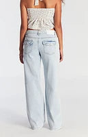 SkyDrift™ Light Indigo Baggy Jeans