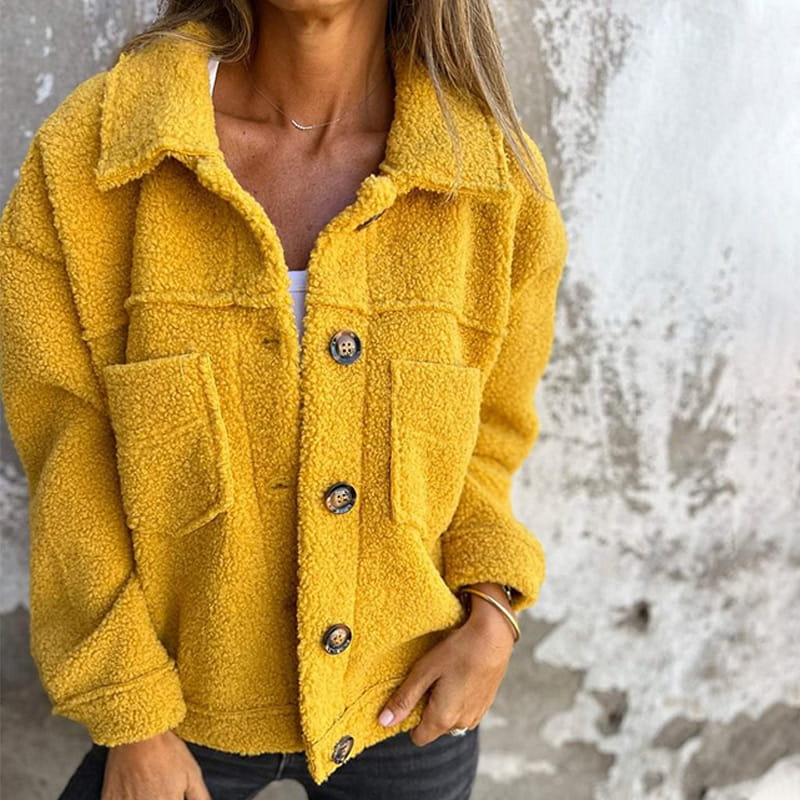 CozyMoss™ Teddy Button Jacket