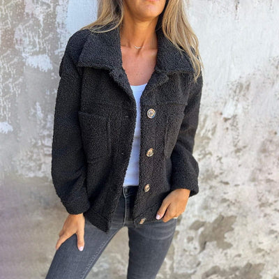 CozyMoss™ Teddy Button Jacket