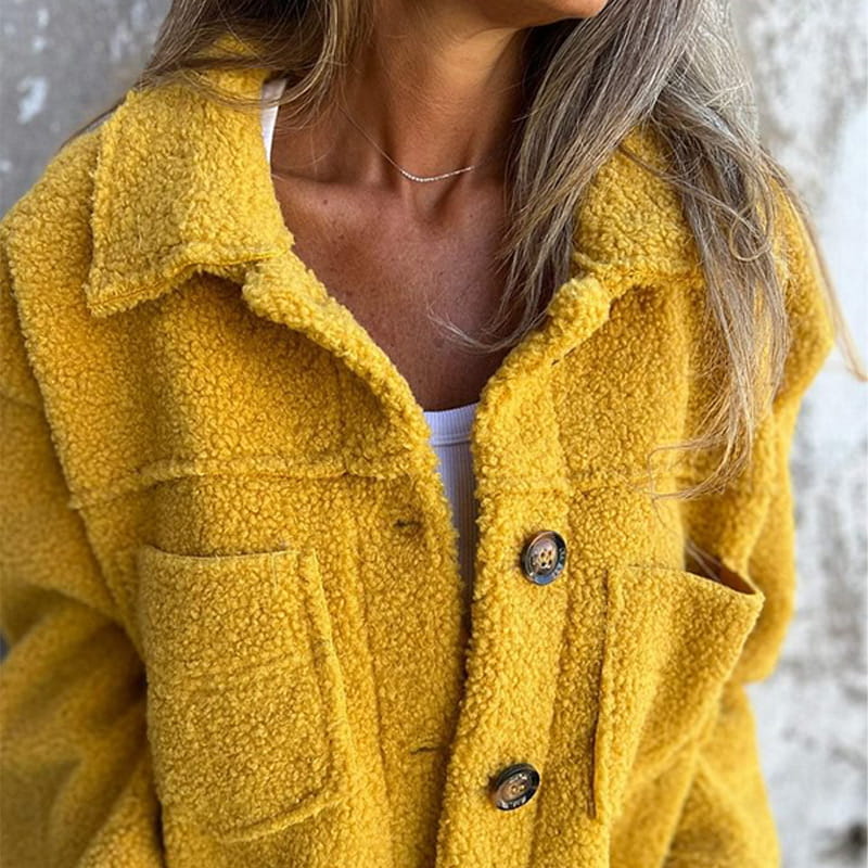 CozyMoss™ Teddy Button Jacket