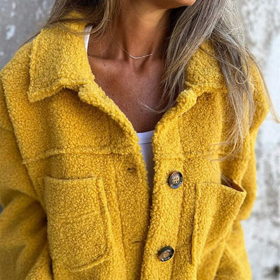 CozyMoss™ Teddy Button Jacket