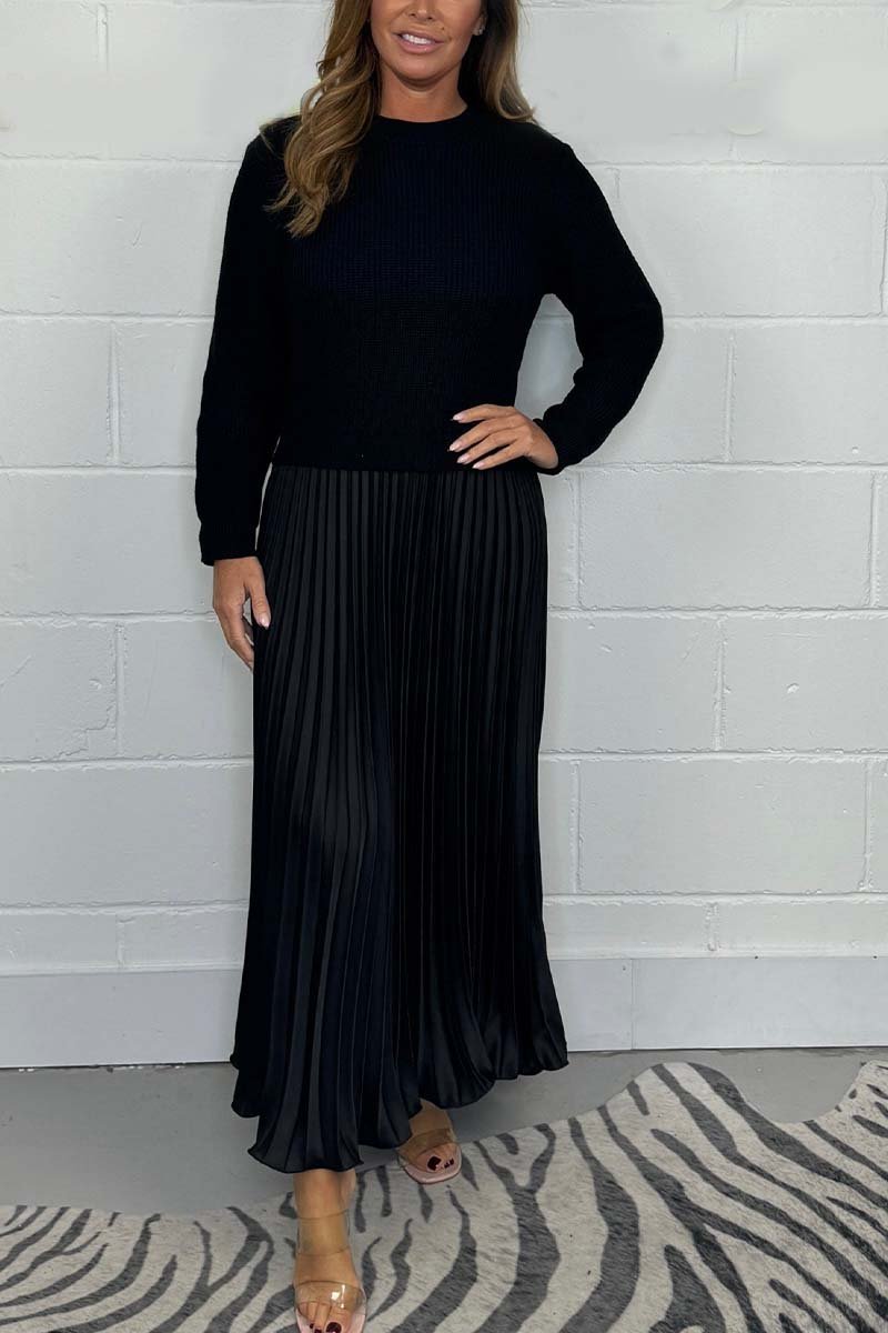 Amelia Luxe Sweater & Pleated Skirt Set