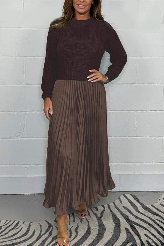 Amelia Luxe Sweater & Pleated Skirt Set