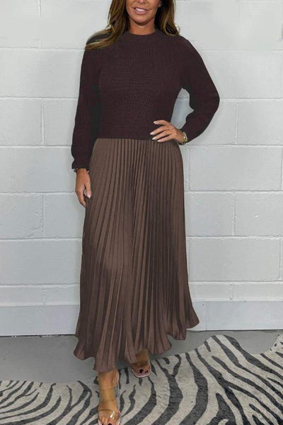 Amelia Luxe Sweater & Pleated Skirt Set