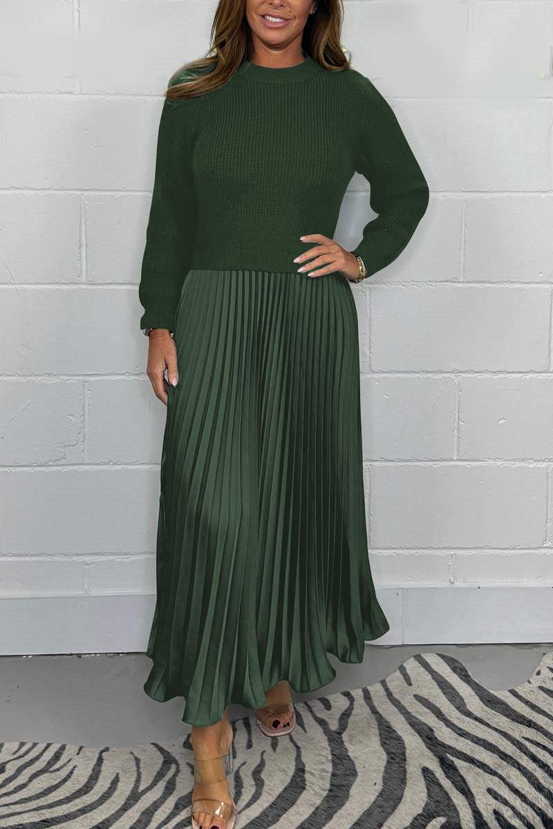 Amelia Luxe Sweater & Pleated Skirt Set