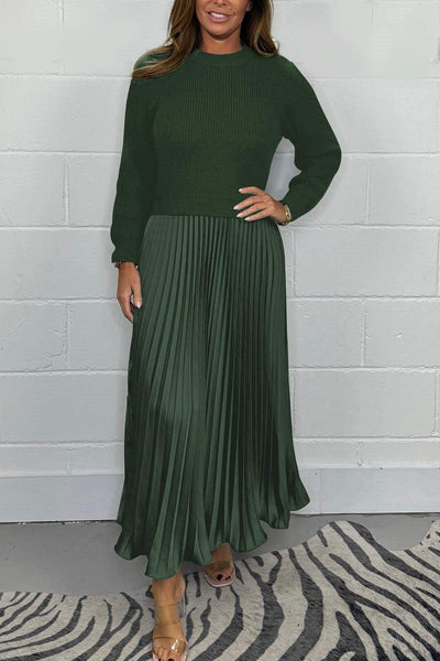 Amelia Luxe Sweater & Pleated Skirt Set