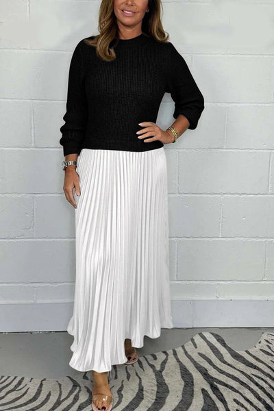 Amelia Luxe Sweater & Pleated Skirt Set