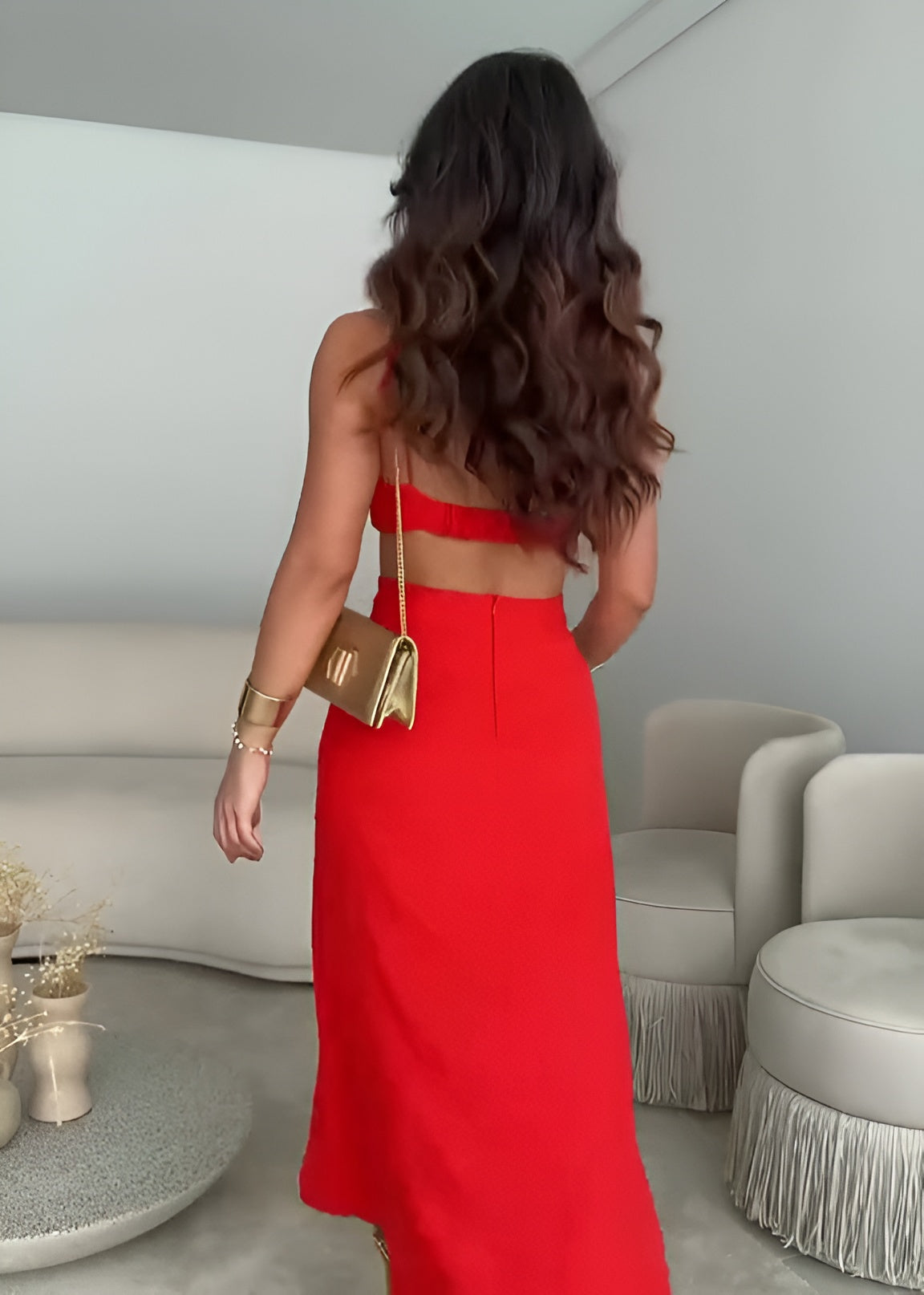 Aurivelle™ | Sculpted Silhouette Midi Dress