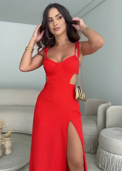 Aurivelle™ | Sculpted Silhouette Midi Dress