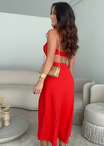 Aurivelle™ | Sculpted Silhouette Midi Dress