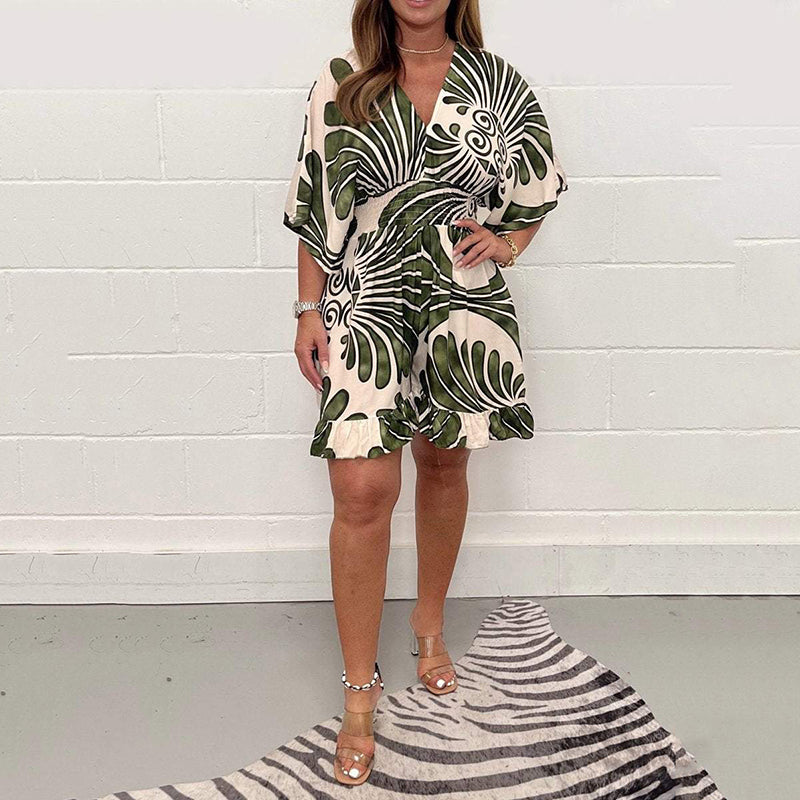 Florévia™ | Women’s Botanical Print Jumpsuit