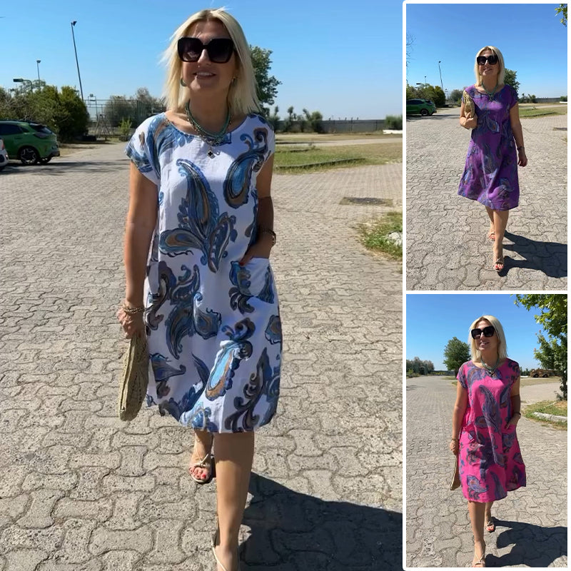 PaisleyWander™ Pocket Dress