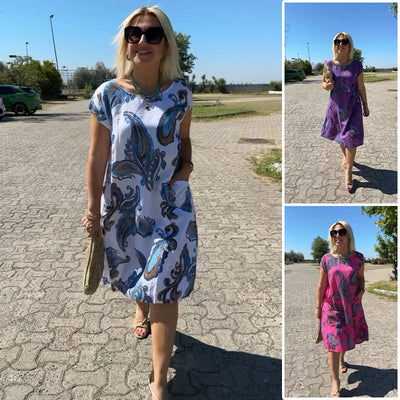 PaisleyWander™ Pocket Dress