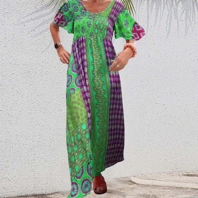 LimonCitrus™ Printed Maxi Dress