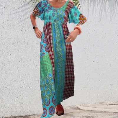 LimonCitrus™ Printed Maxi Dress