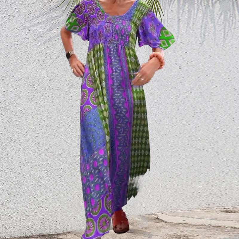 LimonCitrus™ Printed Maxi Dress