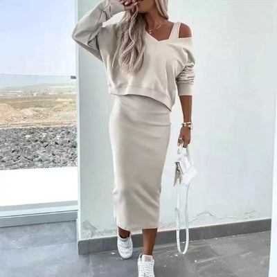 CozyEase™ V-Neck Loungewear Duo