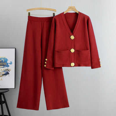 CozieChic™ Knit Two-Piece Lounge Set