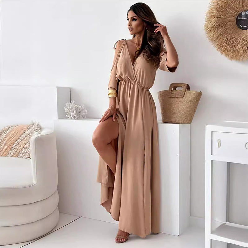 CurveAllure™ V-Neck Dress