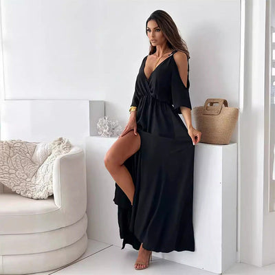 CurveAllure™ V-Neck Dress