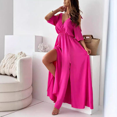 CurveAllure™ V-Neck Dress