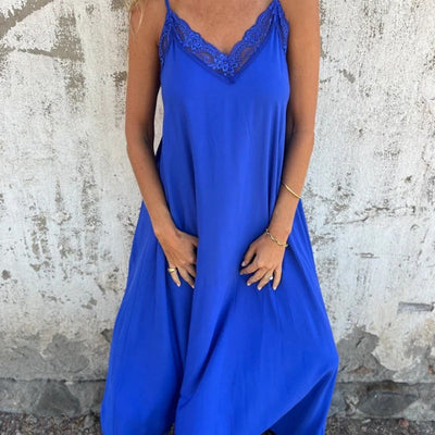 Marivelle – Lace Trim Maxi Dress