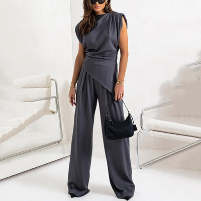 Sculptura™ Draped Wide-Leg Jumpsuit