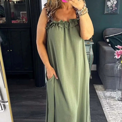 Aurelia – Casual Sleeveless Maxi Dress with Pockets