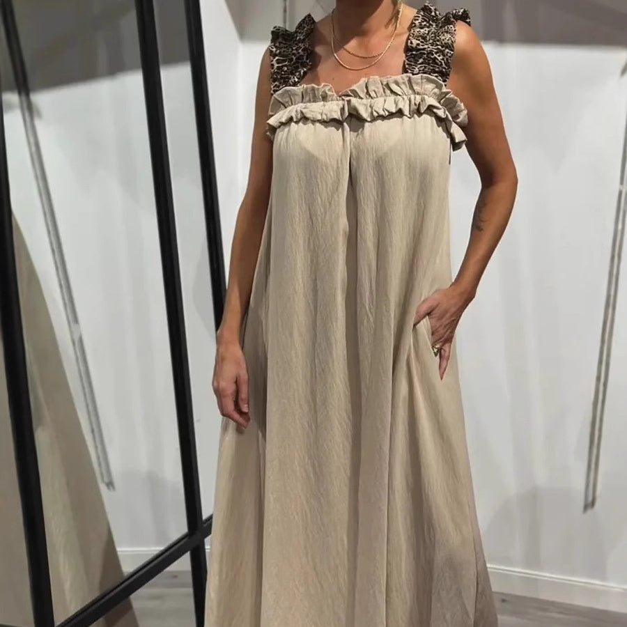 Aurelia – Casual Sleeveless Maxi Dress with Pockets