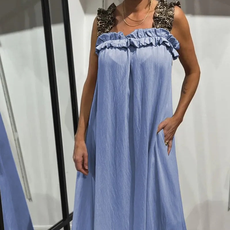 Aurelia – Casual Sleeveless Maxi Dress with Pockets
