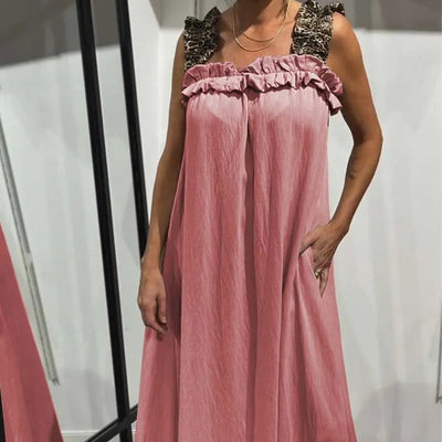 Aurelia – Casual Sleeveless Maxi Dress with Pockets