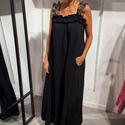 Aurelia – Casual Sleeveless Maxi Dress with Pockets