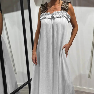 Aurelia – Casual Sleeveless Maxi Dress with Pockets