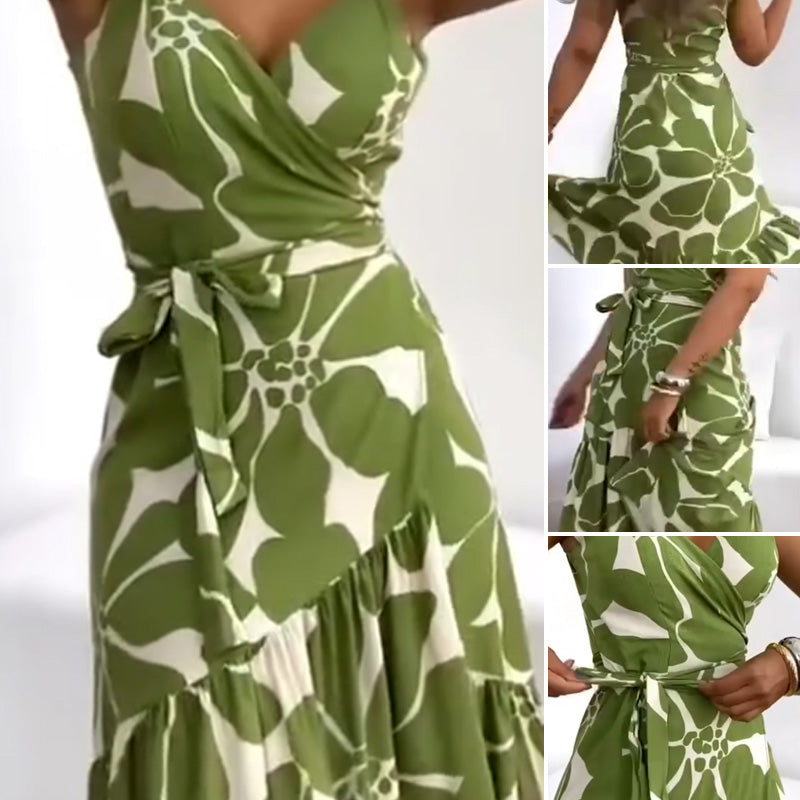 Serenova™ | Women’s Printed Ruched Resort Tunic Dress