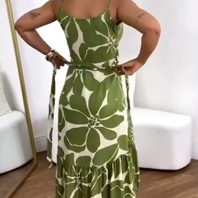 Serenova™ | Women’s Printed Ruched Resort Tunic Dress