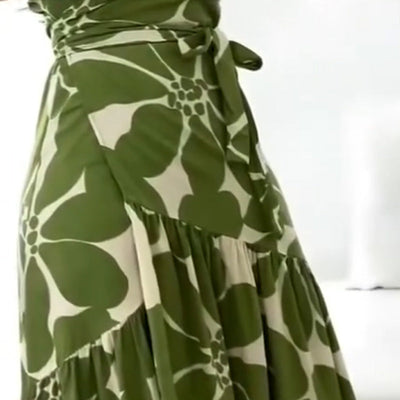 Serenova™ | Women’s Printed Ruched Resort Tunic Dress