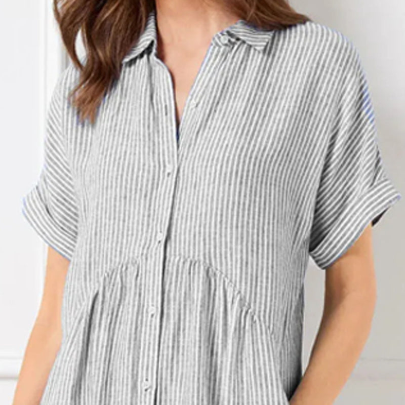 Marivelle – Striped Shirt Dress