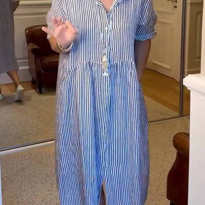 Marivelle – Striped Shirt Dress