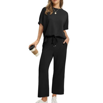Soft Casual Top & Pants Set