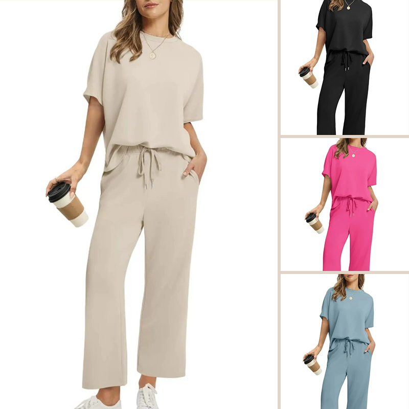 Soft Casual Top & Pants Set