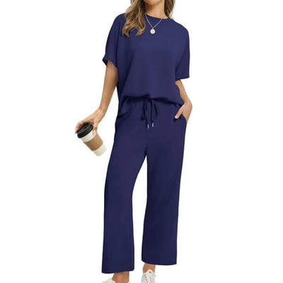 Soft Casual Top & Pants Set