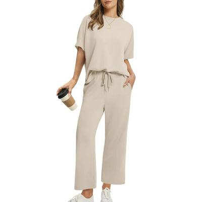 Soft Casual Top & Pants Set