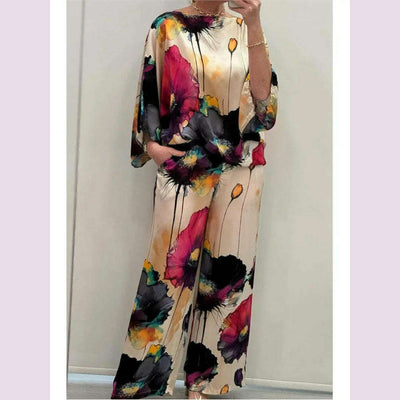 SatinFlora™ Luxe Co‑Ord Set