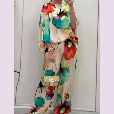 SatinFlora™ Luxe Co‑Ord Set