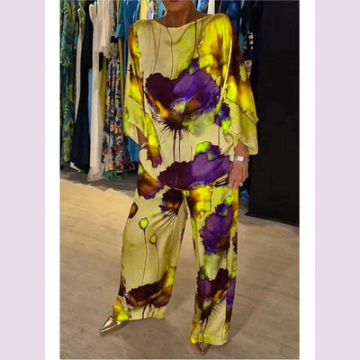 SatinFlora™ Luxe Co‑Ord Set