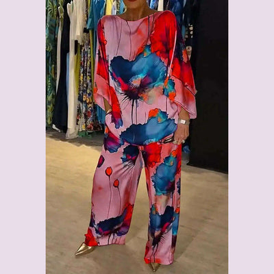 SatinFlora™ Luxe Co‑Ord Set