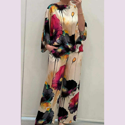 SatinFlora™ Luxe Co‑Ord Set