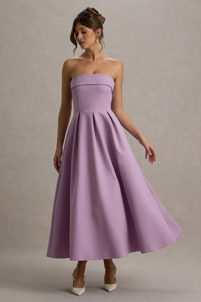 Ecru Elegance™ Bandeau Midi Dress
