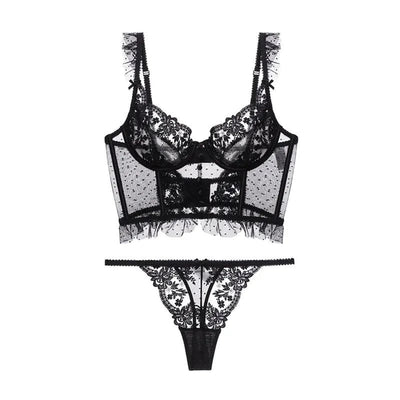 Daria - French Lace Push-Up Bra & Panty Set