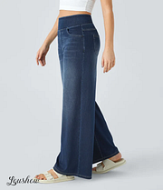 Ardenelle™ | Super Stretch High-Waisted Wide-Leg Jeans